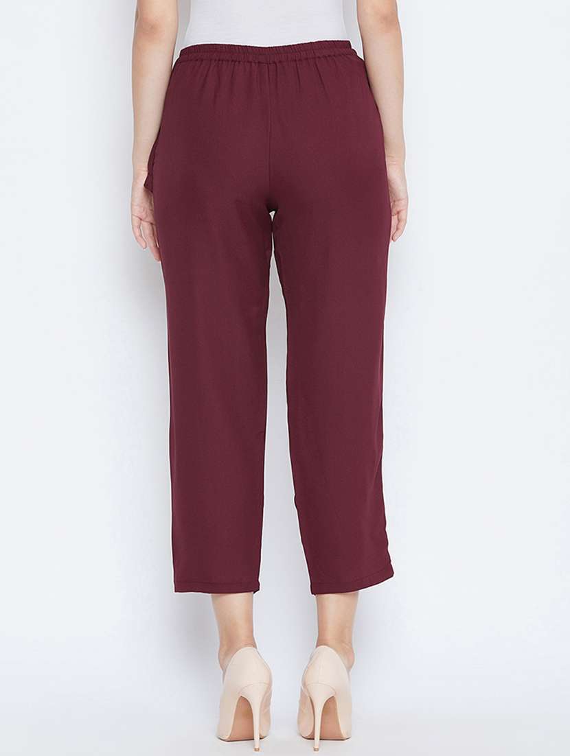 solid flat front overlap culottes pants  - 16764358 -  Standard Image - 2