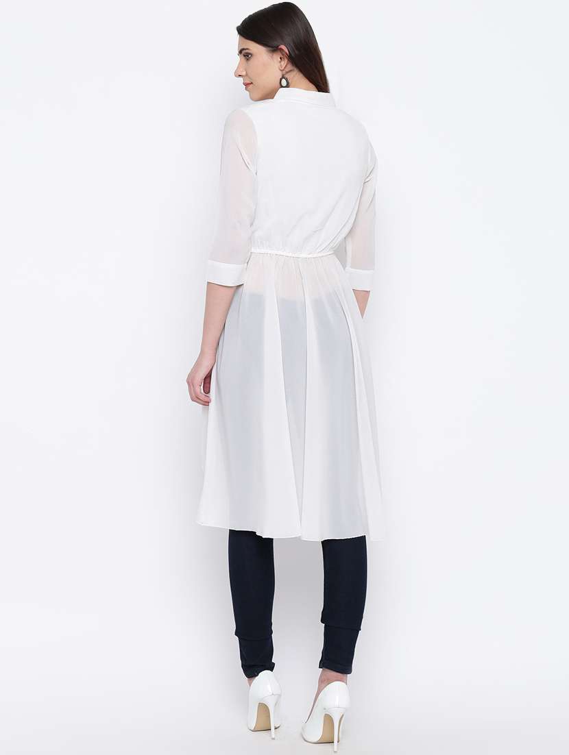 women's high-low collared top - 16764421 -  Standard Image - 2