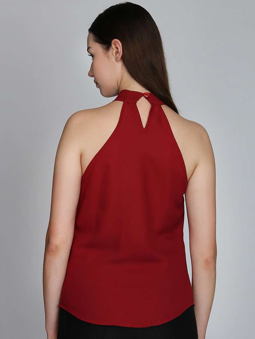 women's straight halter neck top - 16764727 -  Standard Image - 2