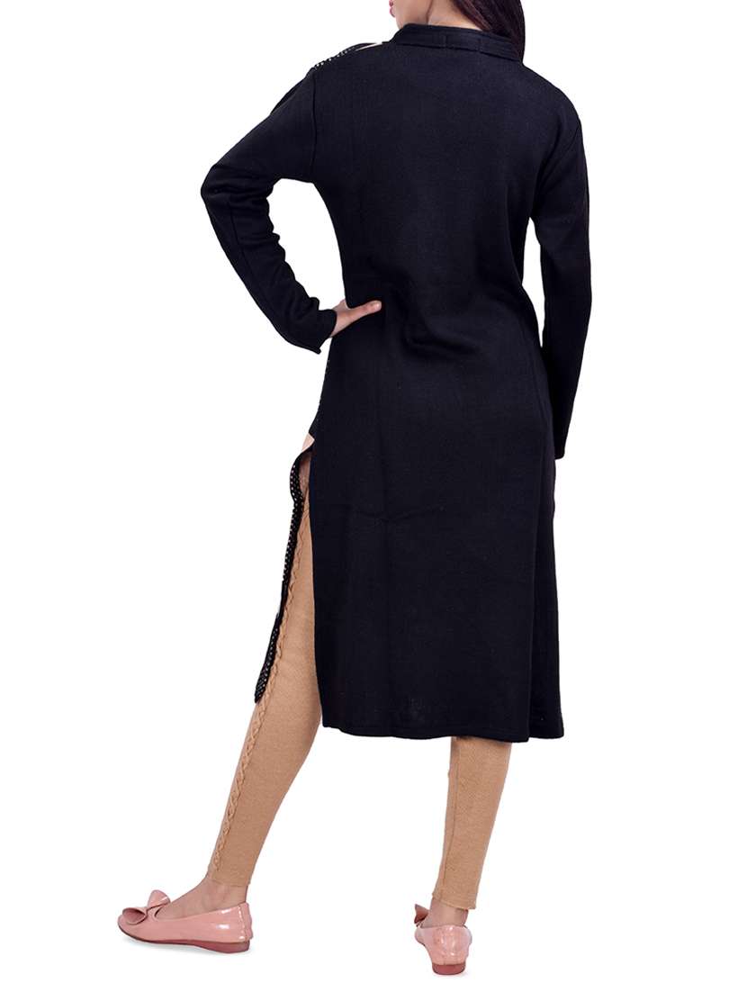 printed woolen kurta - 16764976 -  Standard Image - 2