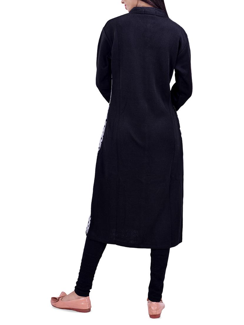 printed woolen kurta - 16764978 - Standard Image - 2