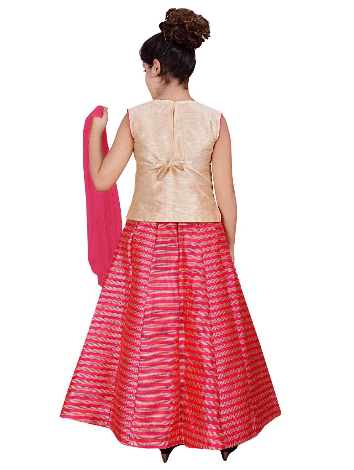 pink silk blend lehenga choli - 16765921 - Standard Image - 2
