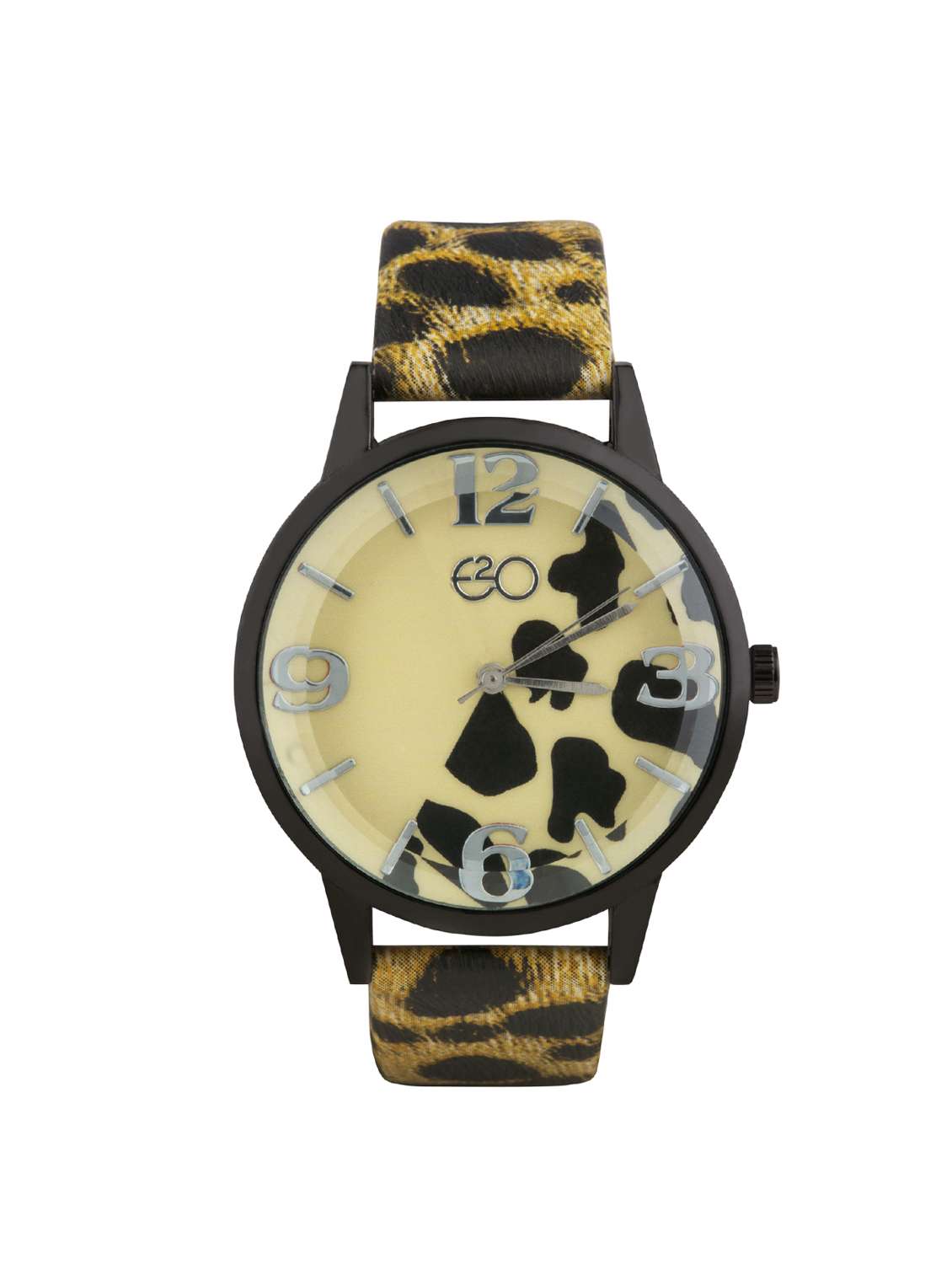 e2o fancy leopard print analouge women's watch
