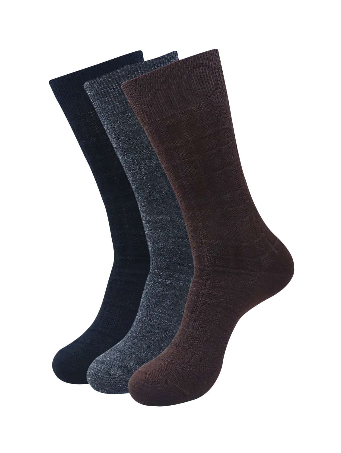 multi colored wool above ankle length socks