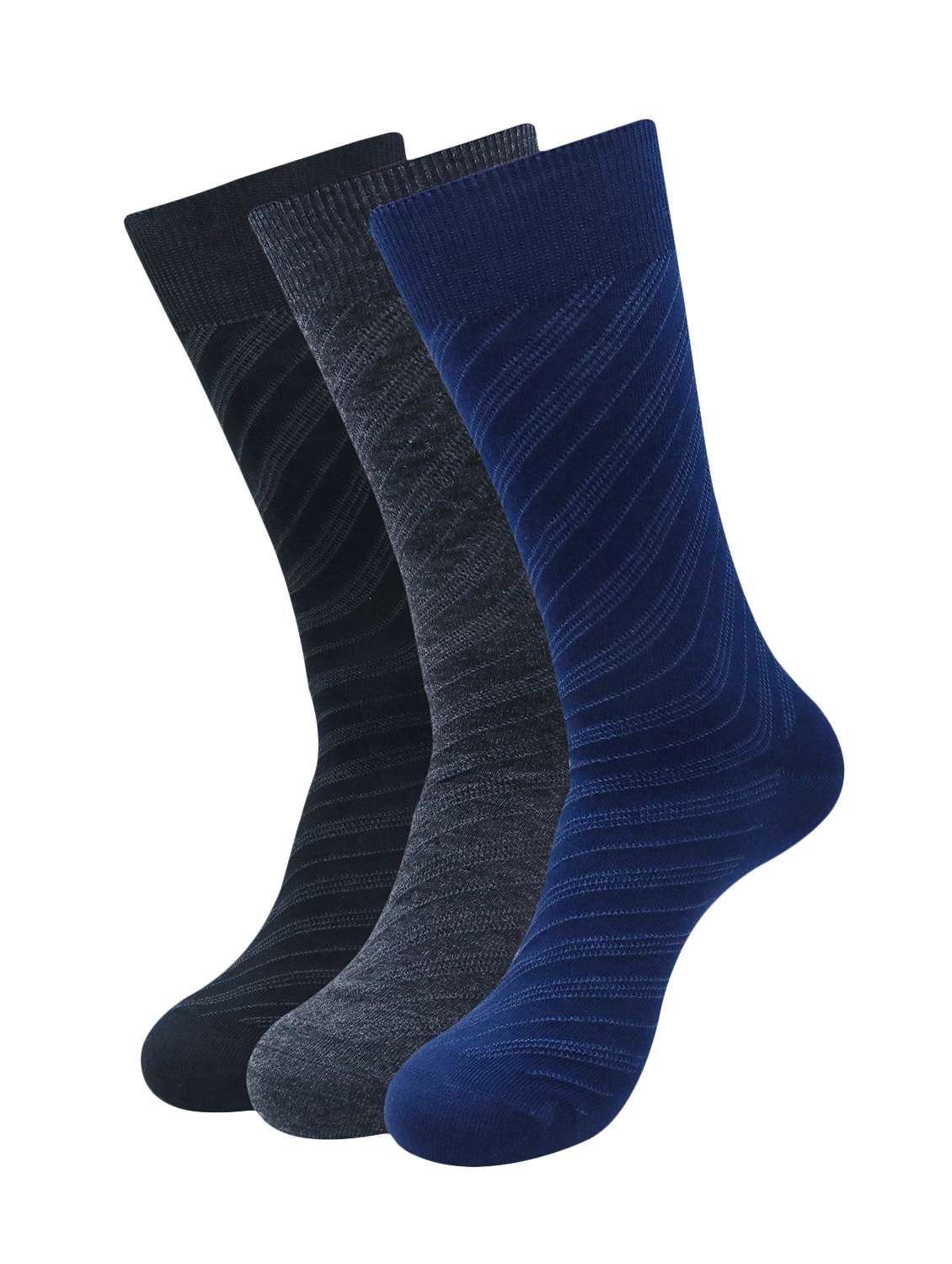 men multi colored wool above ankle length socks