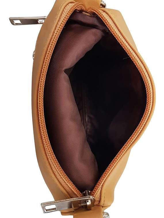 tan leatherette regular sling bag - 16769515 -  Standard Image - 2