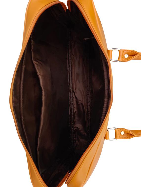 tan leatherette laptop bag - 16769521 - Standard Image - 2