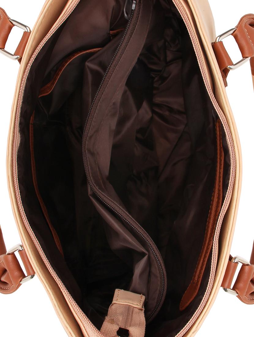 peach leatherette regular handbag - 16769600 - Standard Image - 2