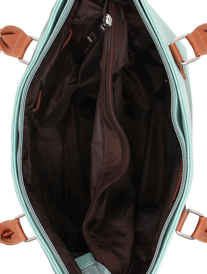 green leatherette regular handbag - 16769601 - Standard Image - 2