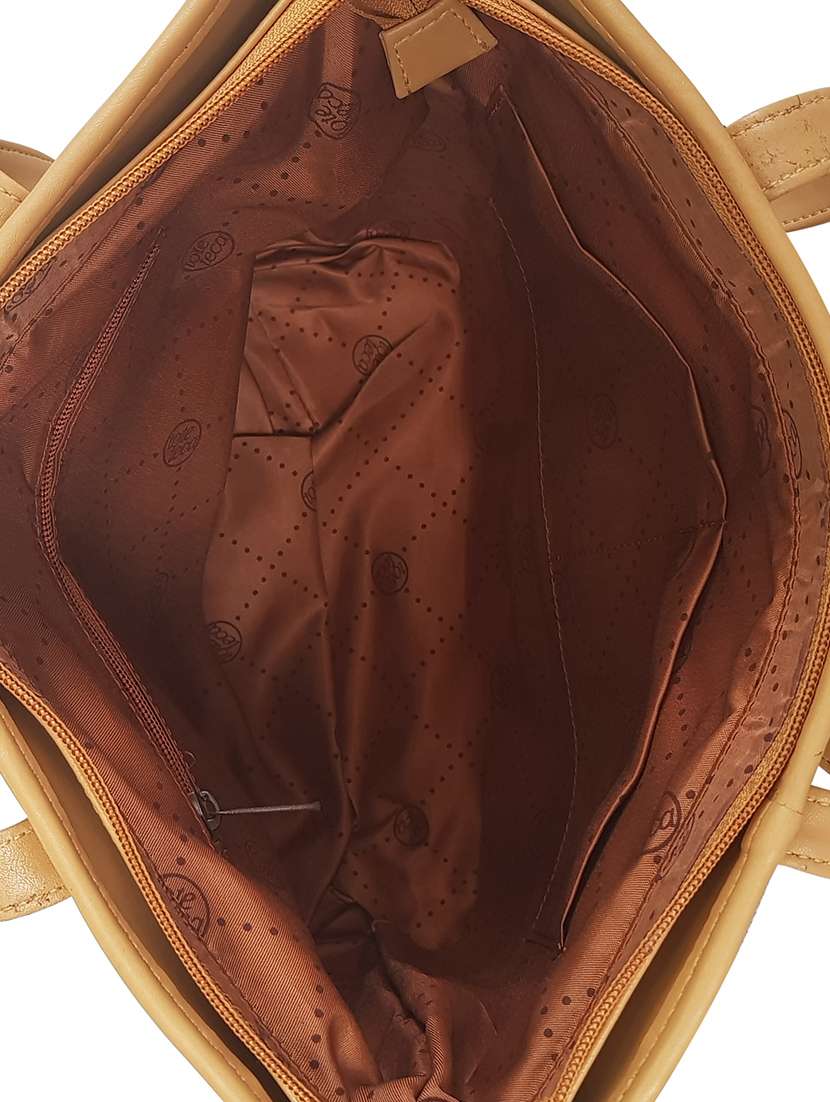 tan leatherette (pu) handbag - 16769629 -  Standard Image - 2