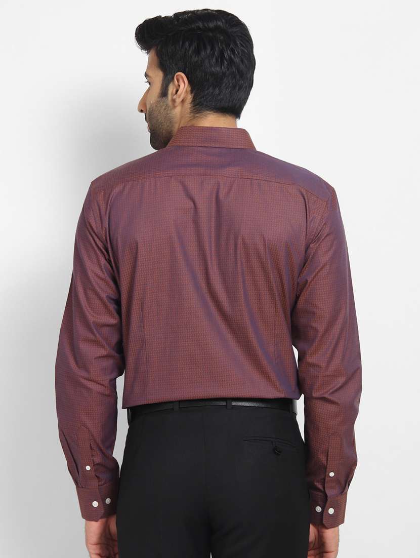 mens self design formal shirt - 16773404 - Standard Image - 2