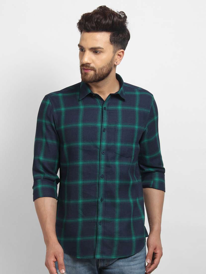 mens checks casual shirt
