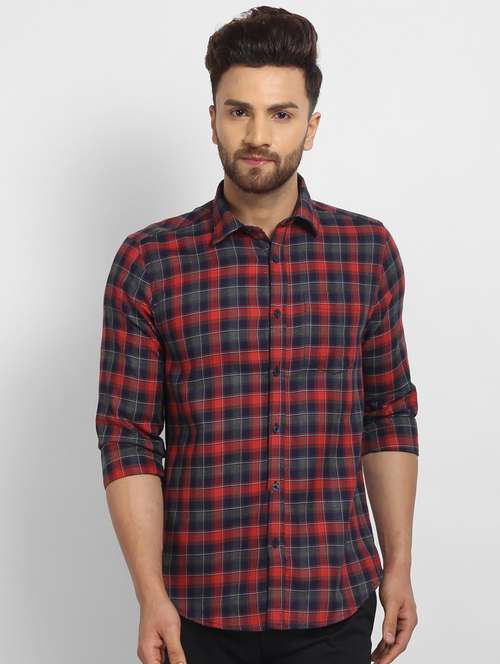 mens checks casual shirt - 16773411 - Standard Image - 0