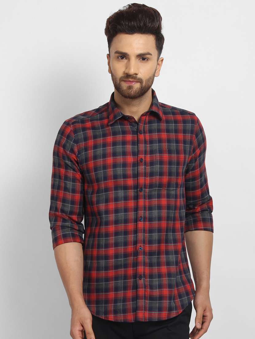 mens checks casual shirt - 16773411 - Zoom Image - 0