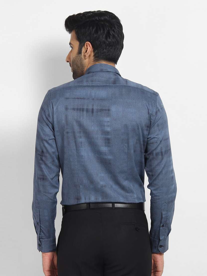 mens micro print formal shirt - 16773493 -  Standard Image - 2