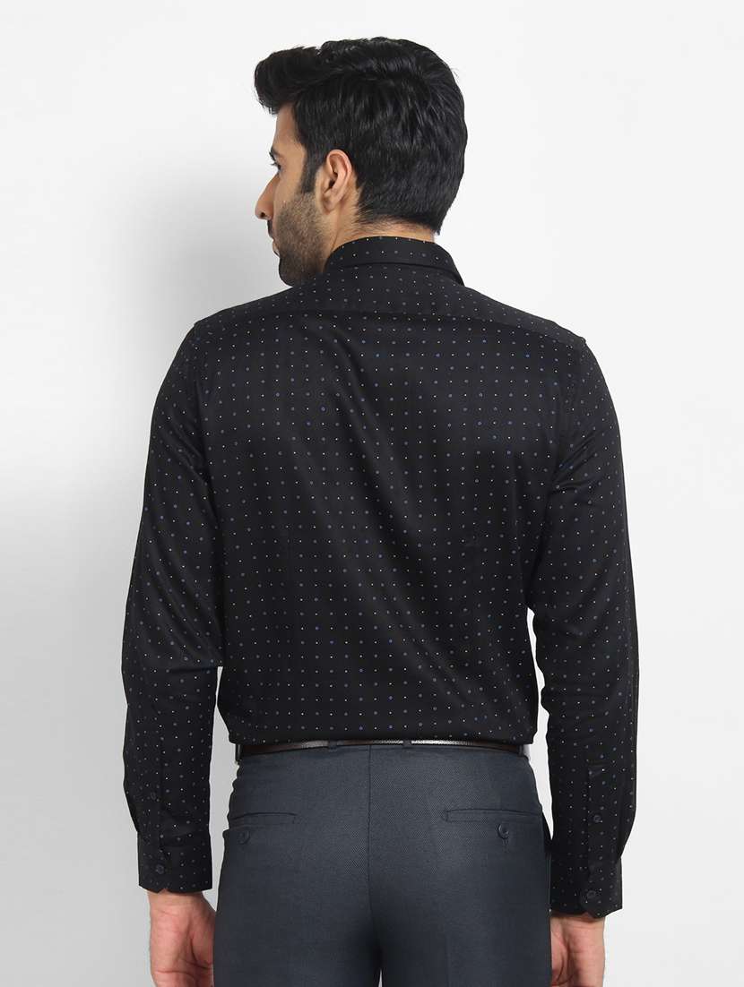 mens micro print formal shirt - 16773511 -  Standard Image - 2