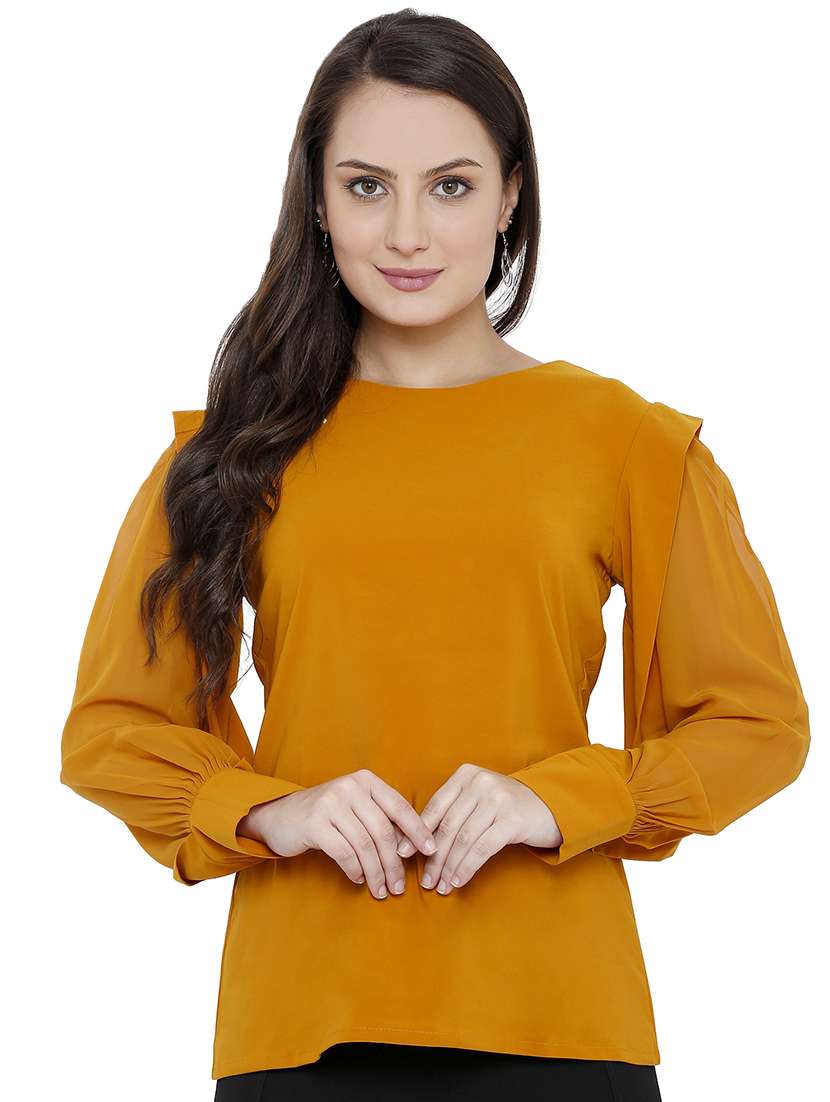 boat neck bishop sleeved top