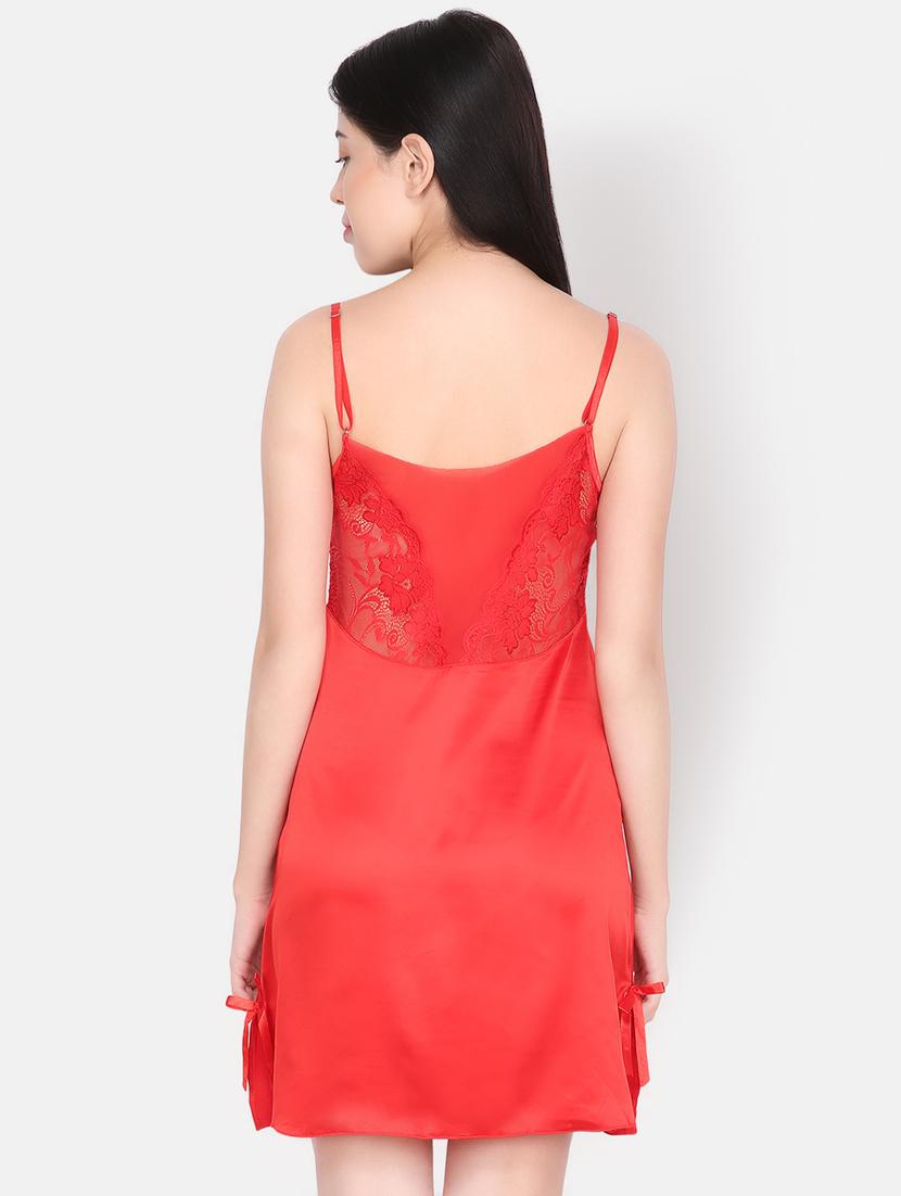 bow patch lace detail babydoll - 16775011 - Standard Image - 2