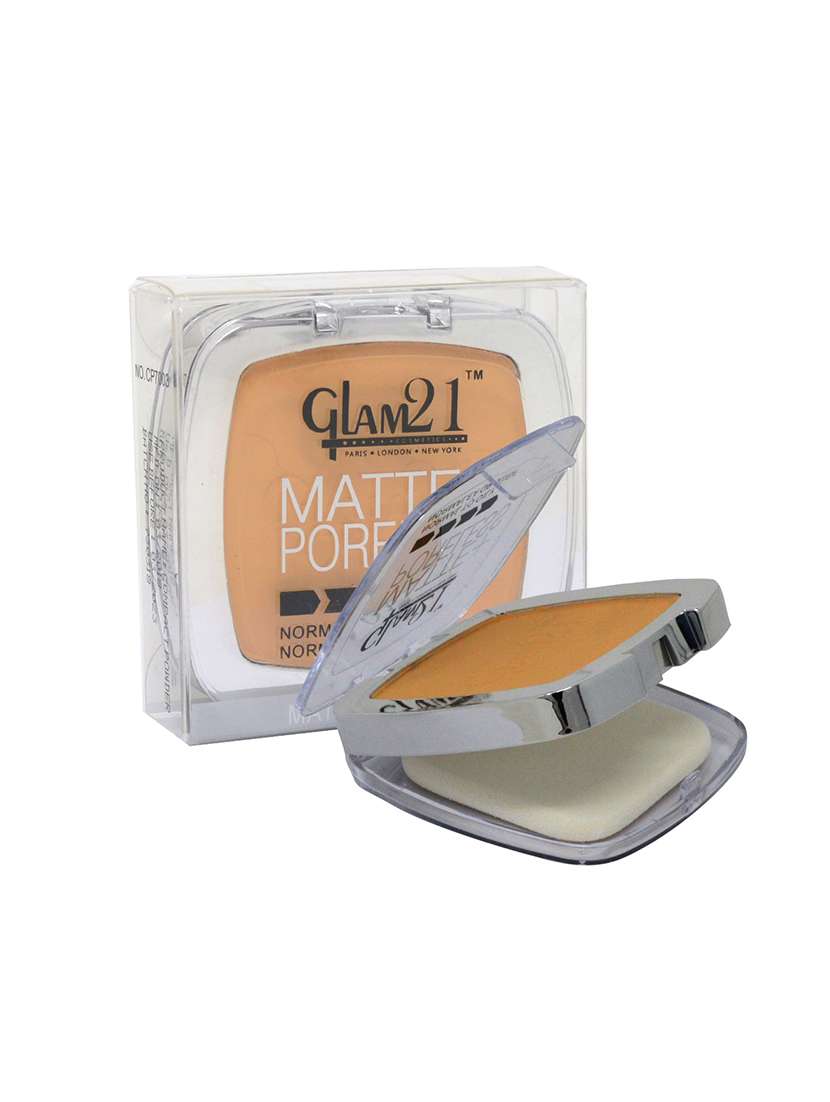 glam21 matte + poreless powder foundation compact cp7003-04