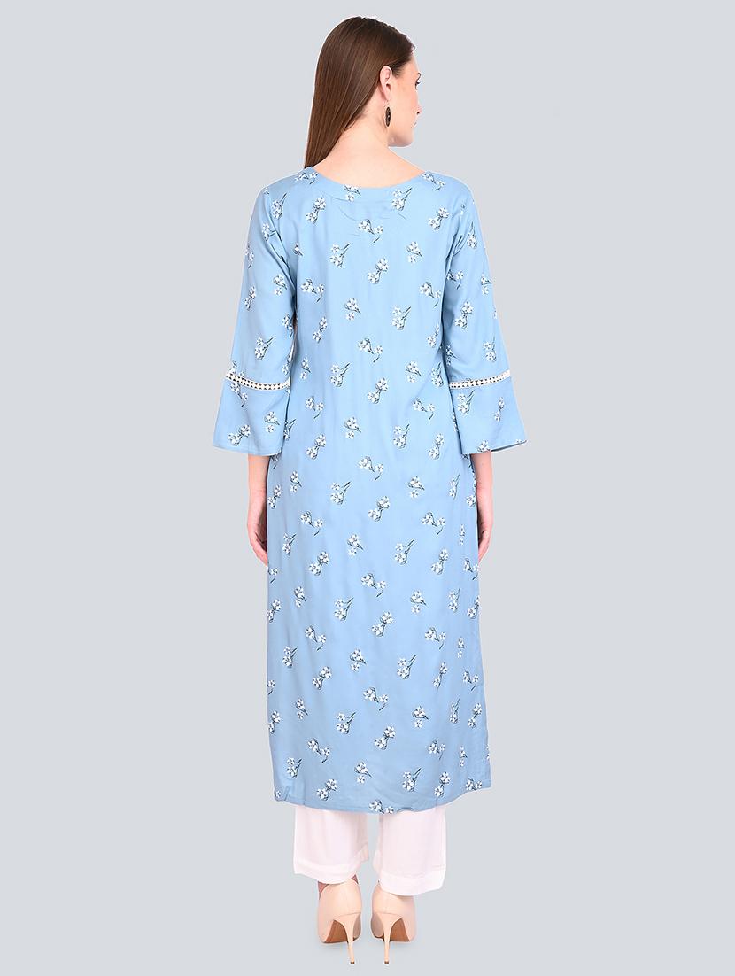 floral kurta palazzo set - 16781298 - Standard Image - 2