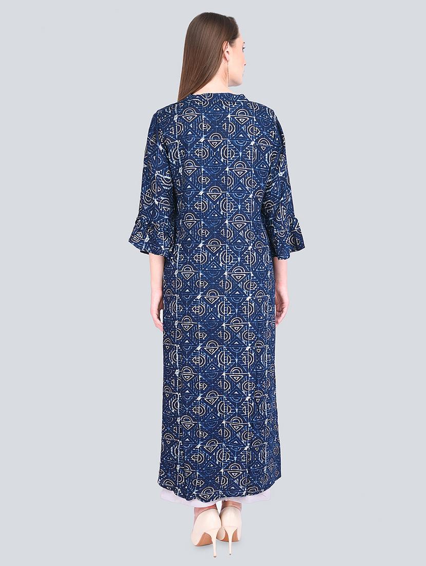 indigo kurta palazzo set - 16781306 - Standard Image - 2