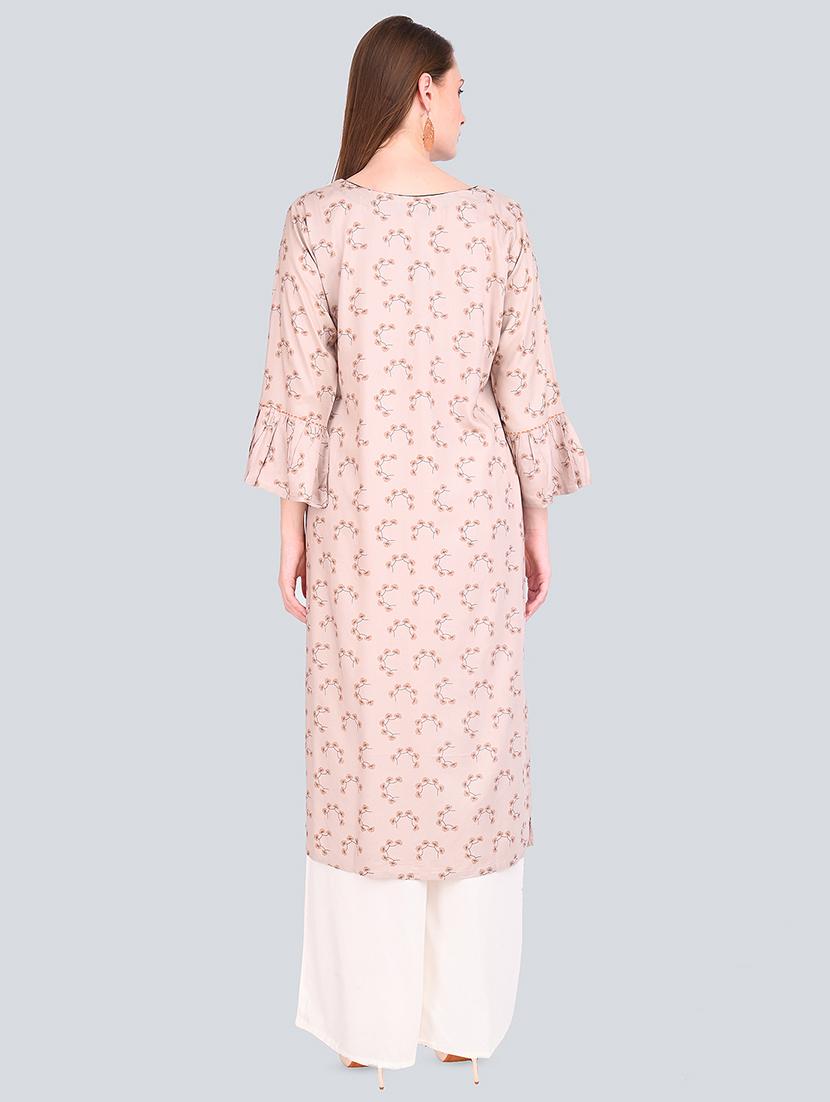 floral print straight kurta - 16781351 - Standard Image - 2
