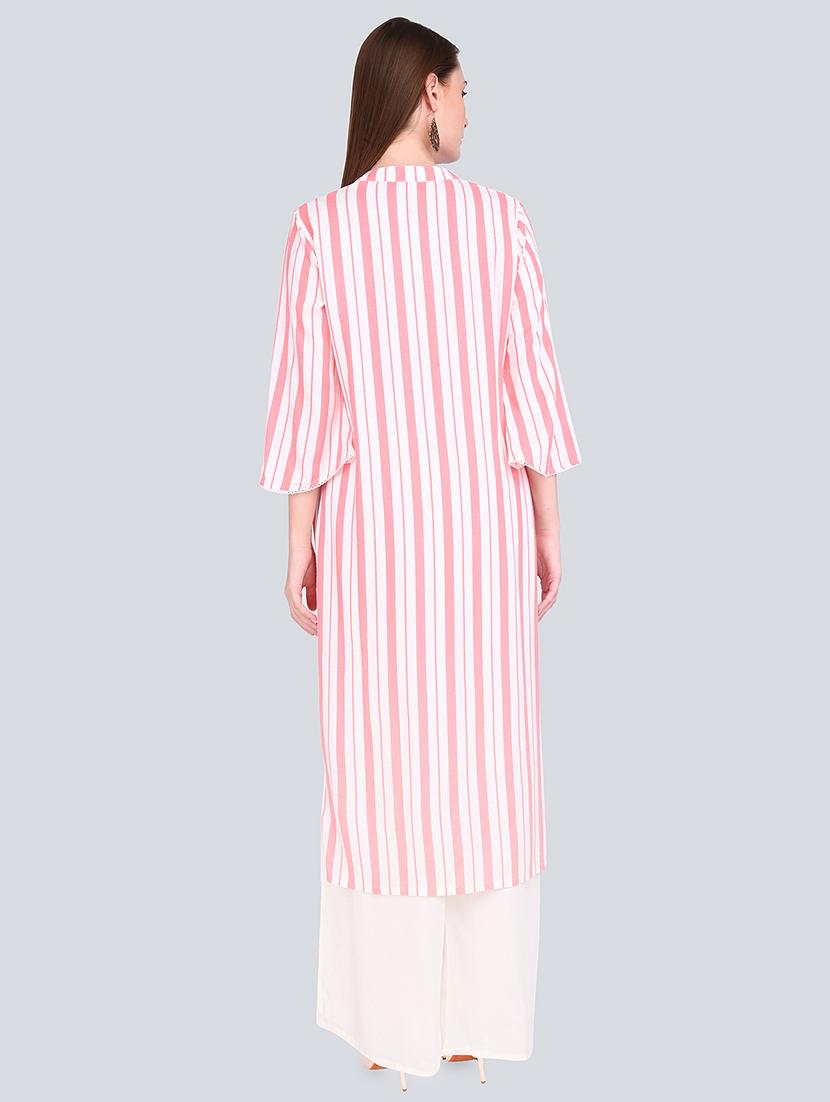 striped straight kurta - 16781357 - Standard Image - 2