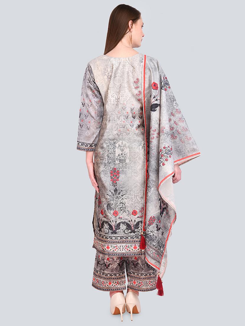 floral print straight kurta - 16781362 - Standard Image - 2