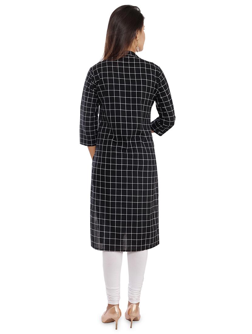 women's straight kurta - 16784348 - Standard Image - 2
