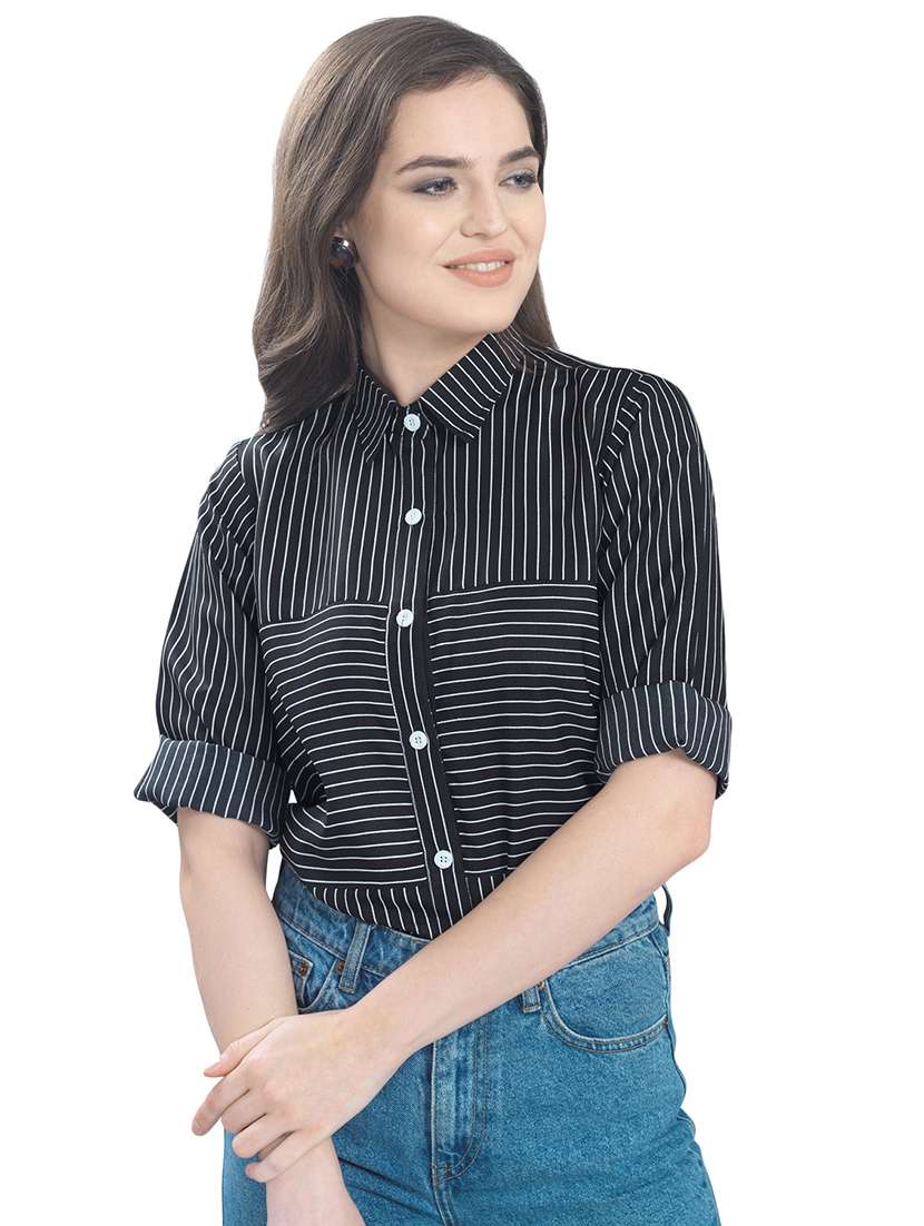 long sleeved striped shirt 