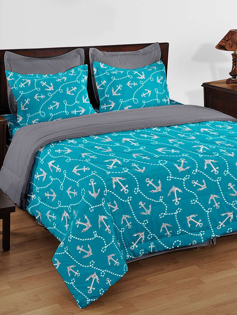bed in a bag- 1 pc double bed comforter,1 pc double bedsheet, 2 pc pillow covers