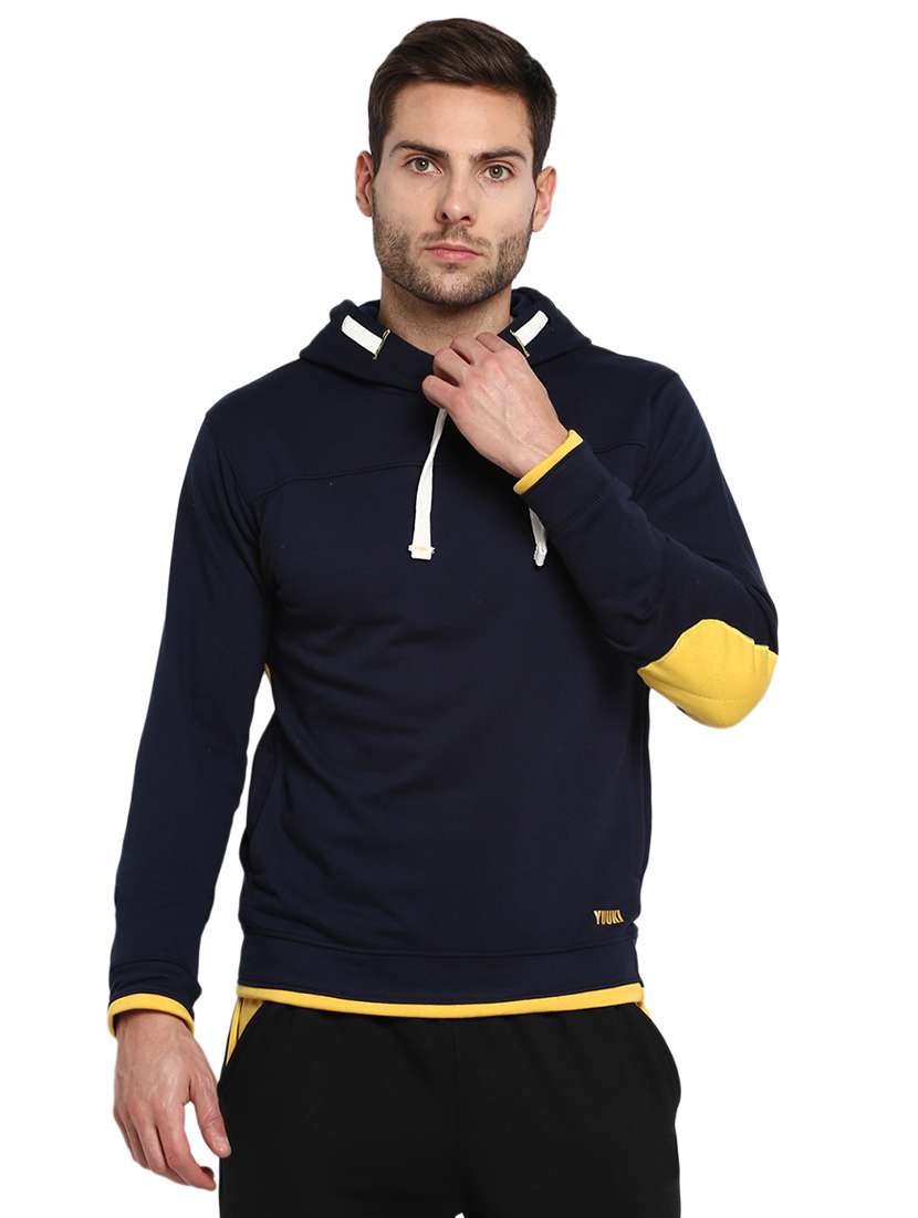 navy blue solid sweatshirt