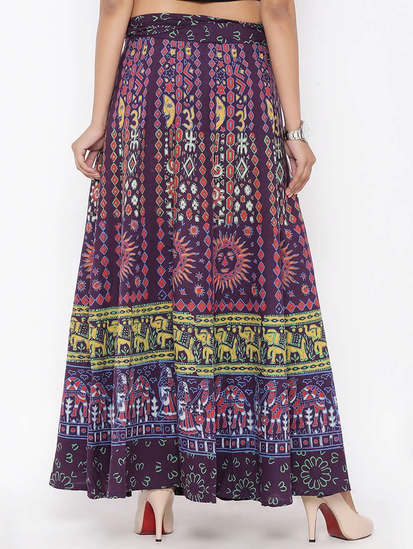 printed long skirt - 16791049 -  Standard Image - 2