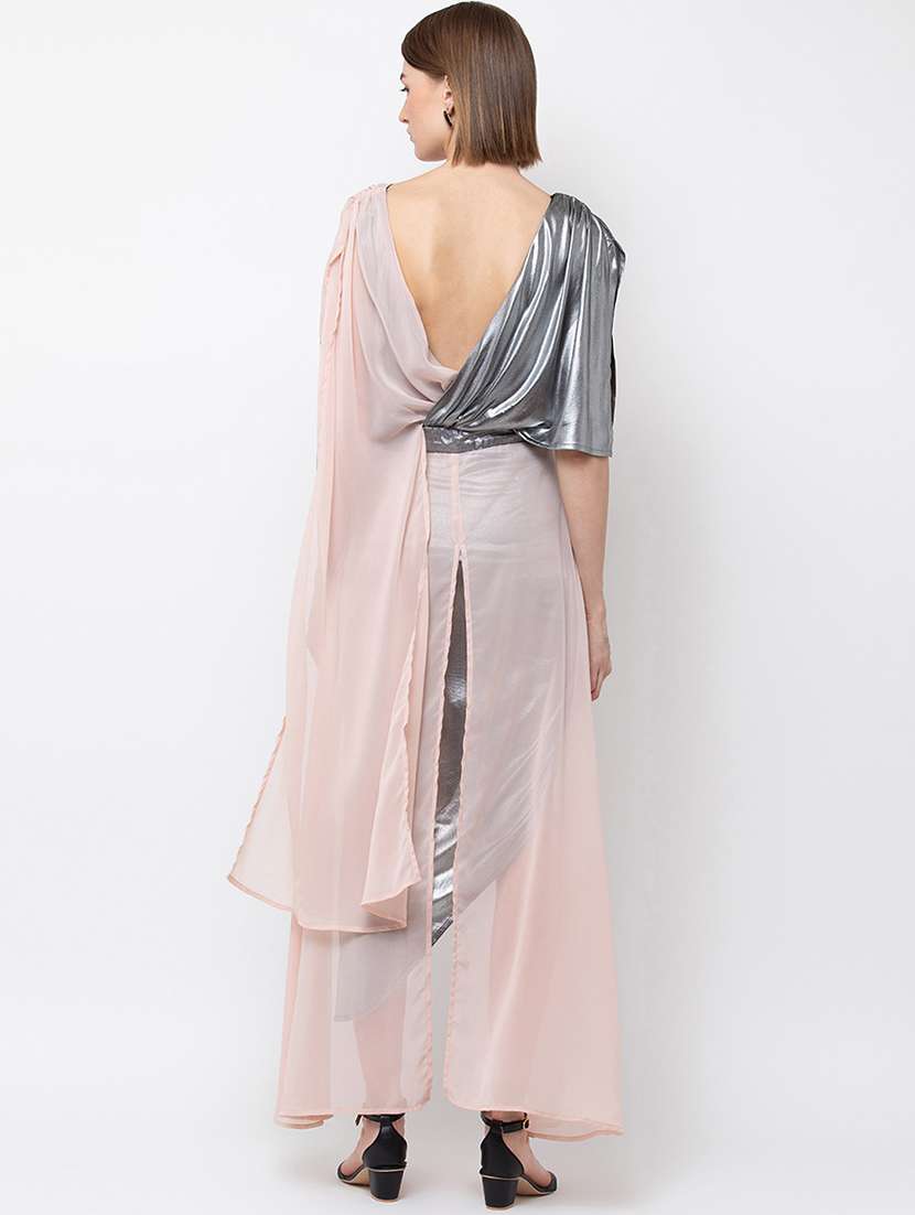 women's asymmetric color block dress - 16792327 -  Standard Image - 2