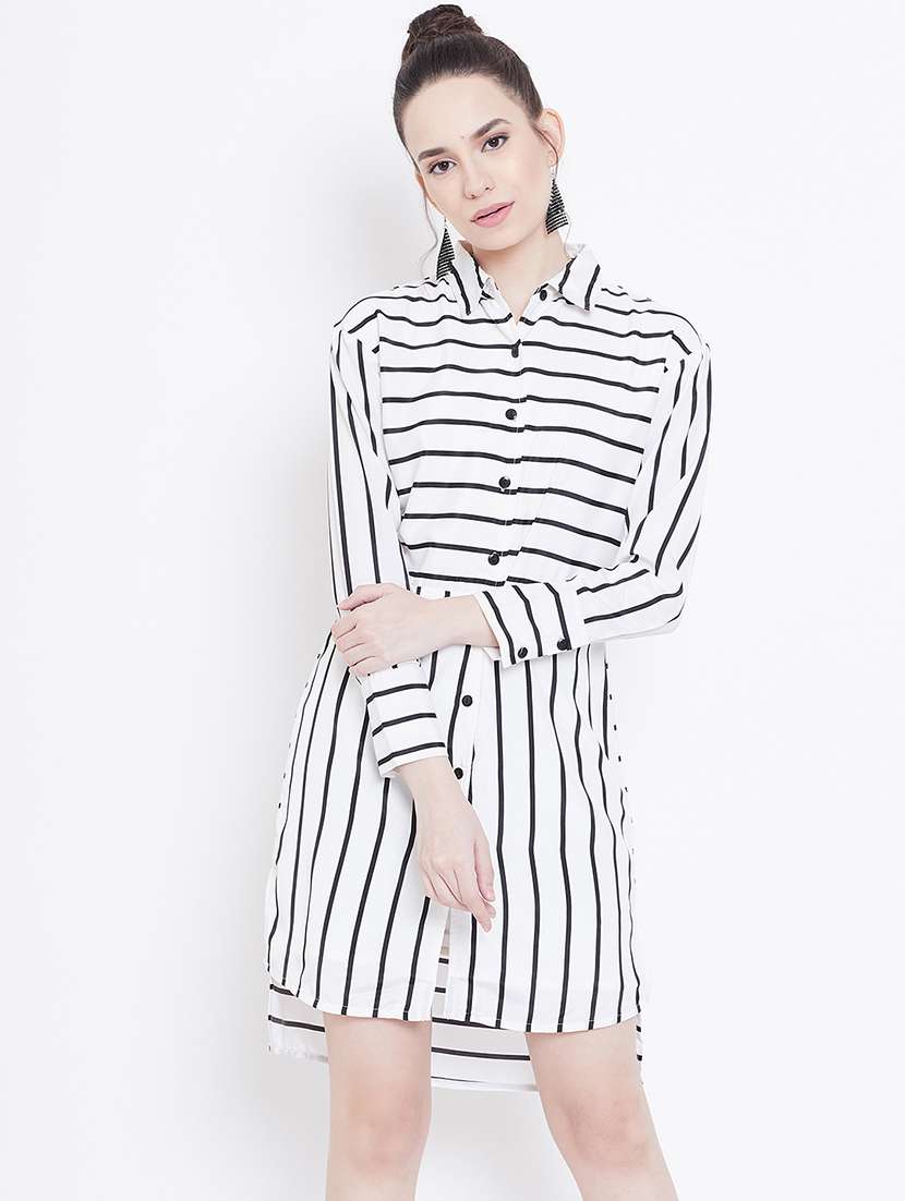 women's shirt striped dress