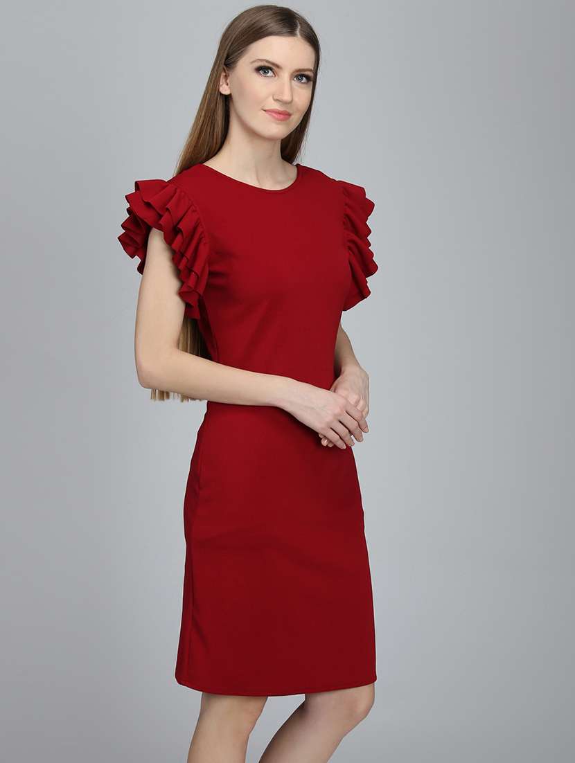 women's sheath solid dress - 16792353 -  Standard Image - 2