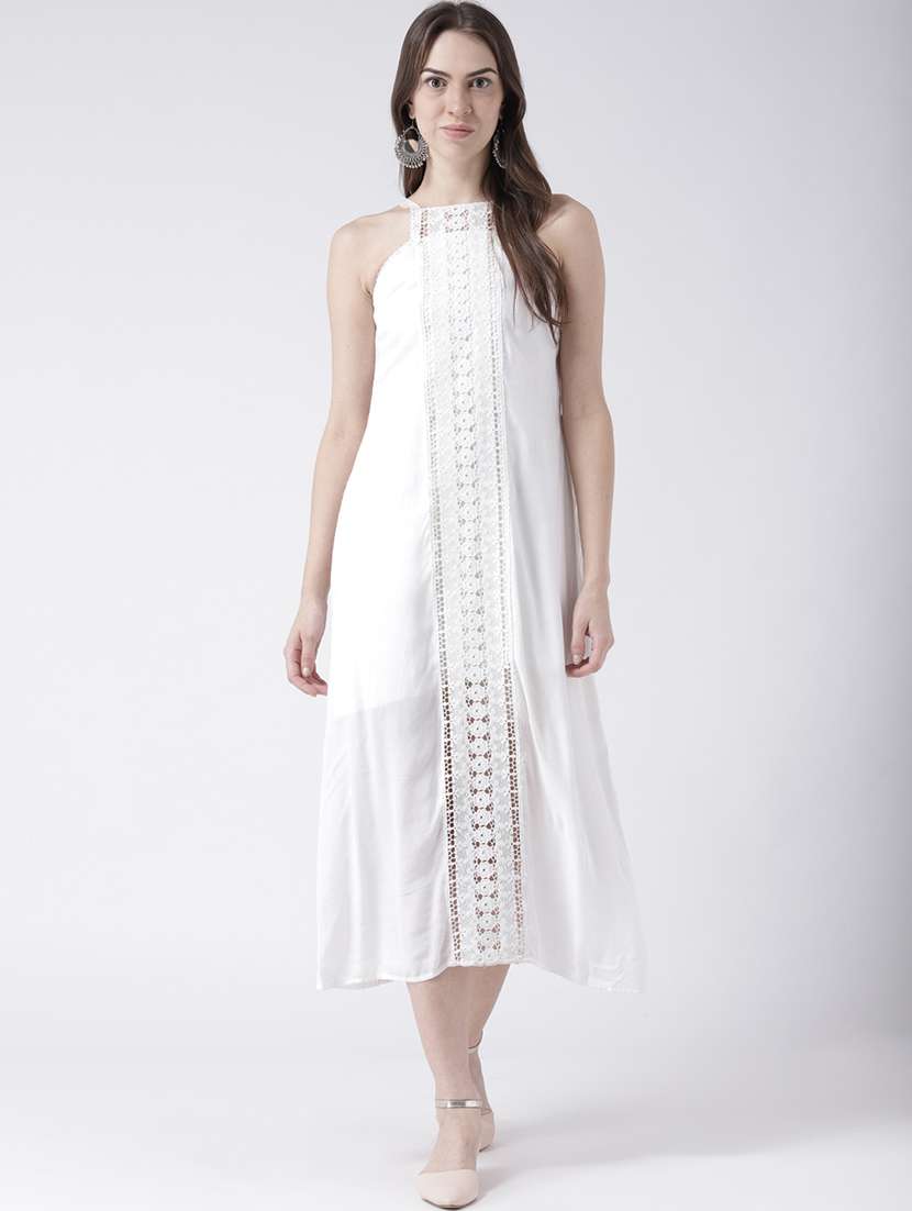 women's sheath self design dress