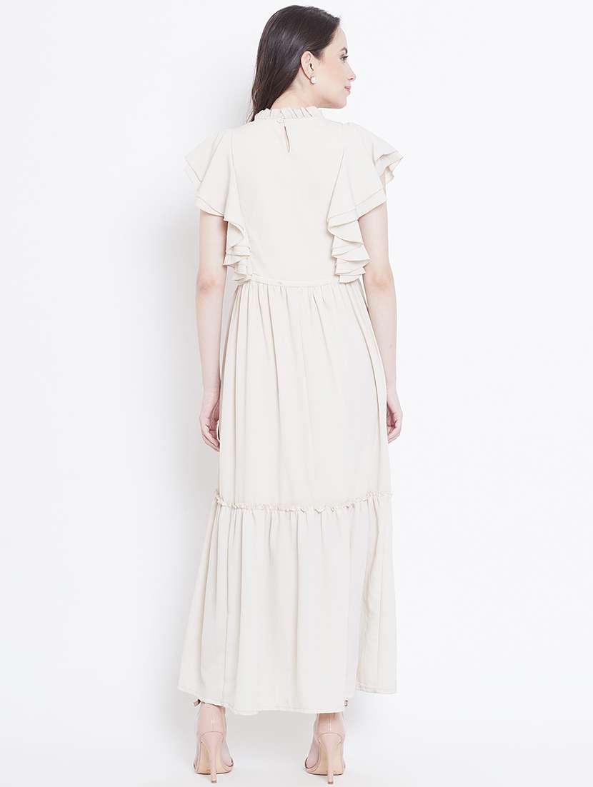 women's tiered dress solid dress - 16792392 -  Standard Image - 2