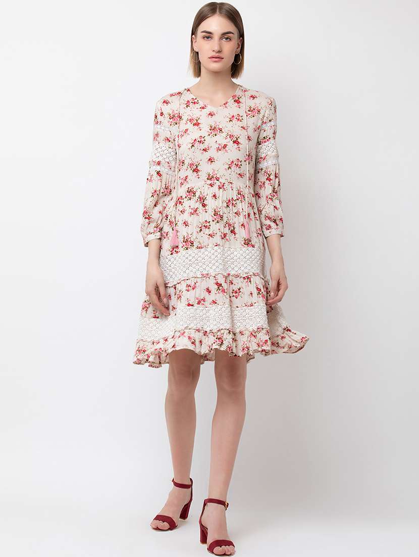 women's sheath floral dress