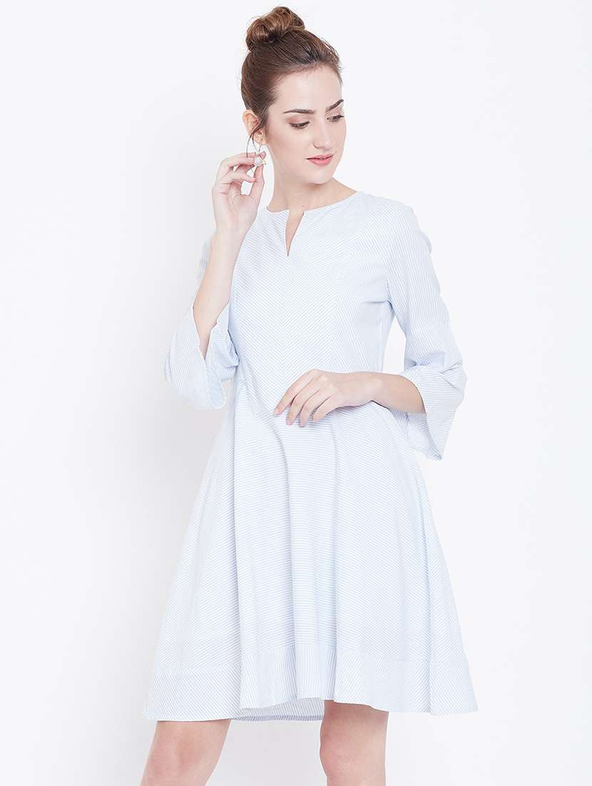 women's sheath striped dress