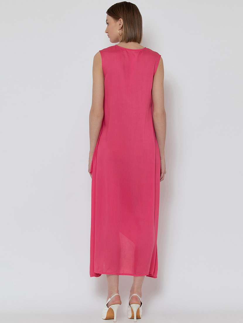 women's asymmetric solid dress - 16792433 -  Standard Image - 2