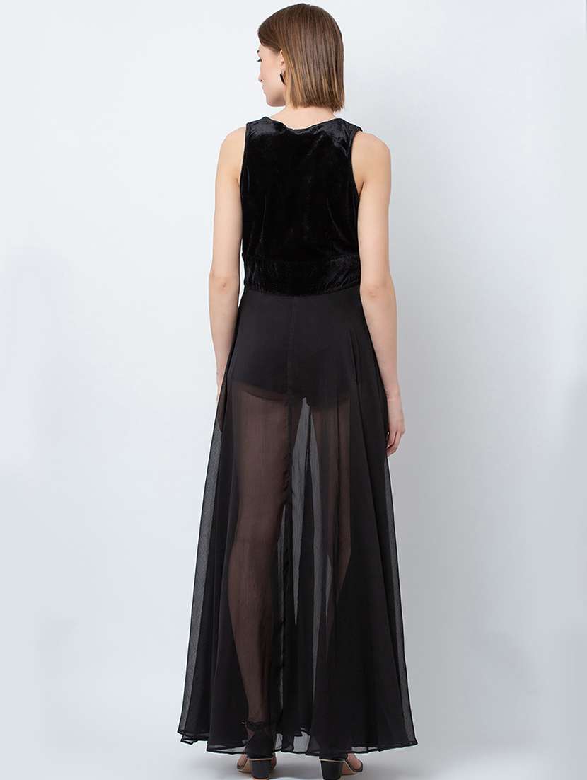 women's fit & flare solid dress - 16792457 -  Standard Image - 2