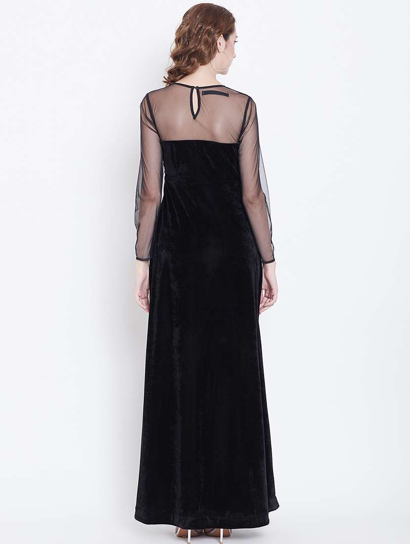 women's fit & flare solid dress - 16792470 -  Standard Image - 2