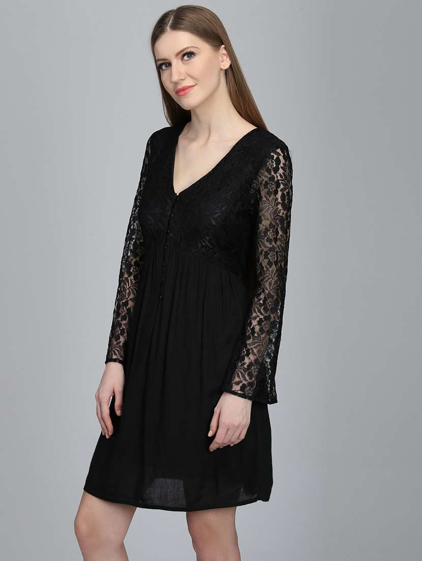 Women's Self Design Dress - 16792480 -  Standard Image - 2