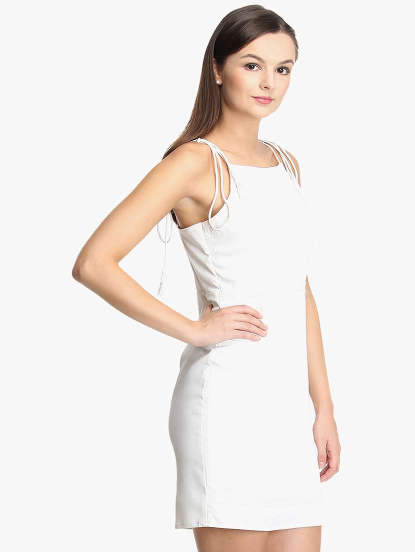 women's sheath self design dress