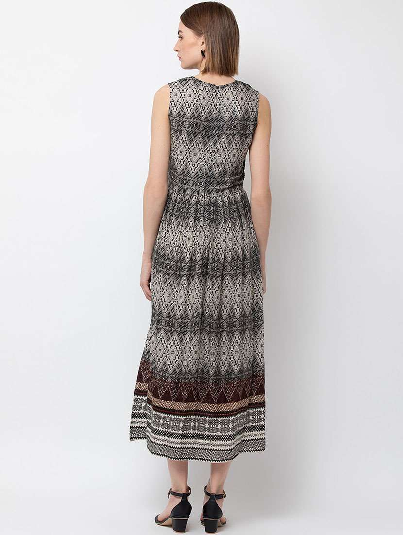women's fit & flare self design dress - 16792518 -  Standard Image - 2