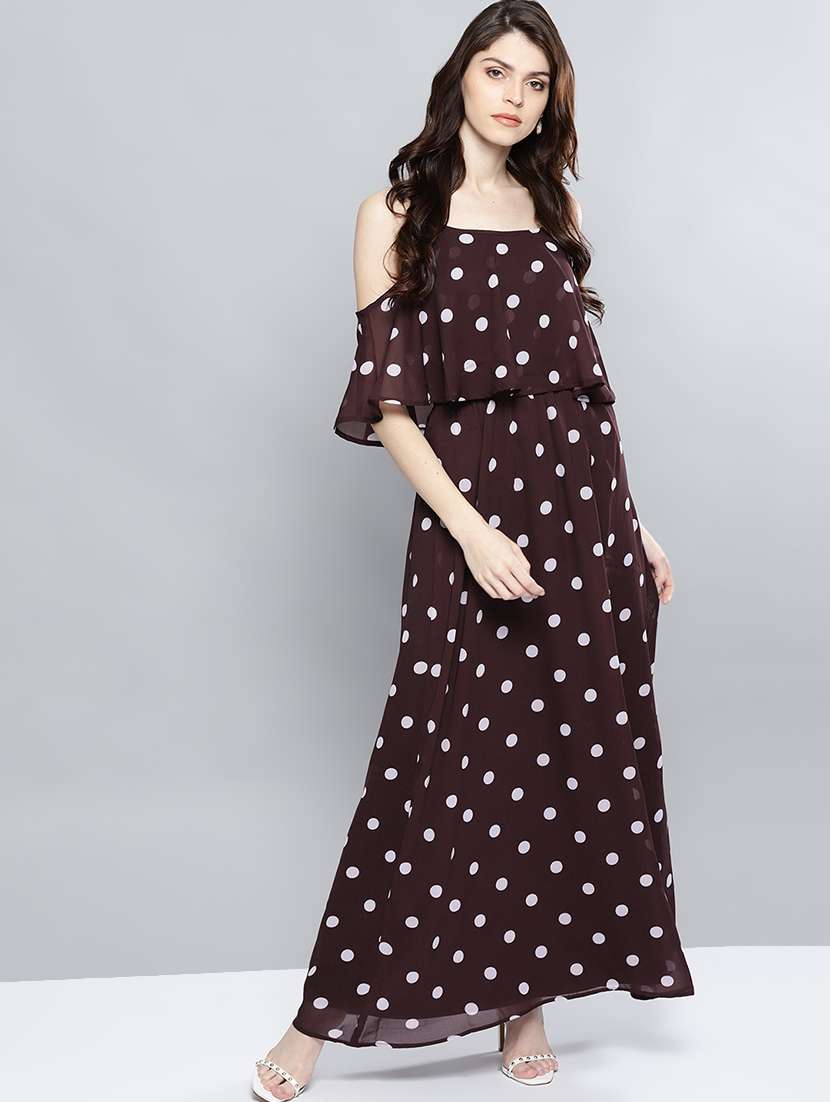 women's fit & flare checks dress