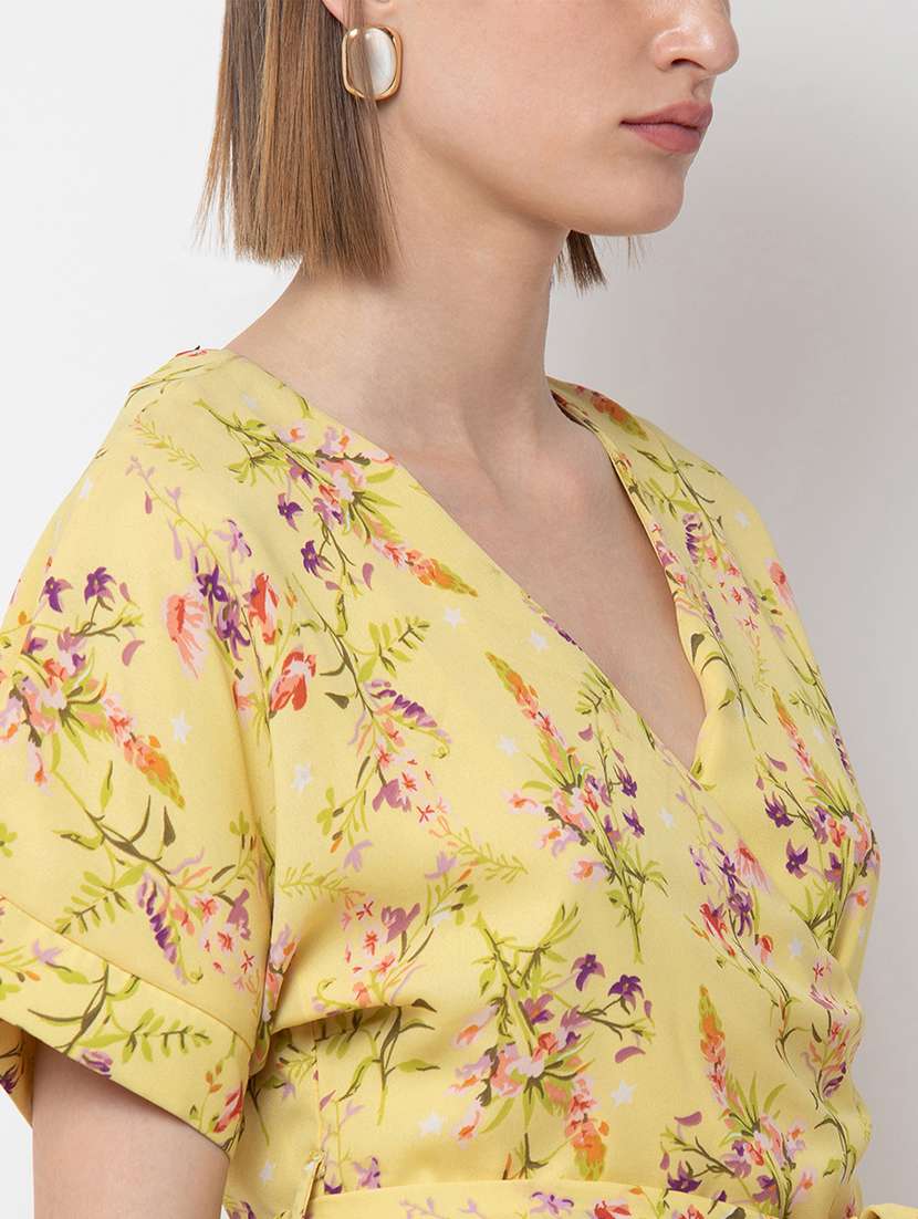 women's peplum overlap neck top - 16796182 -  Standard Image - 2