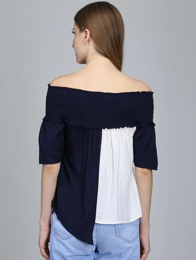 women's asymmetric off shoulder top - 16796206 -  Standard Image - 2