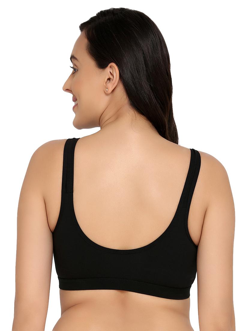 full coverage solid sports bra - 16796234 - Standard Image - 2